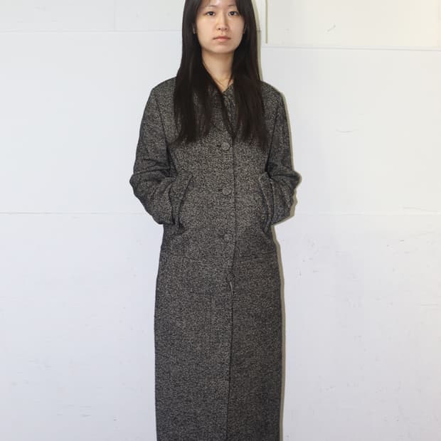 알렉산더 맥퀸 05AW 자카드 롱 코트