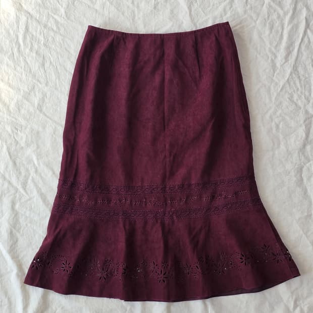 L'EST ROSE 레스트로즈 머메이드 스커트 일본빈티지