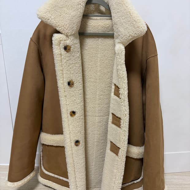 던스트 페이크 무스탕 양면 넘녀 공용 M