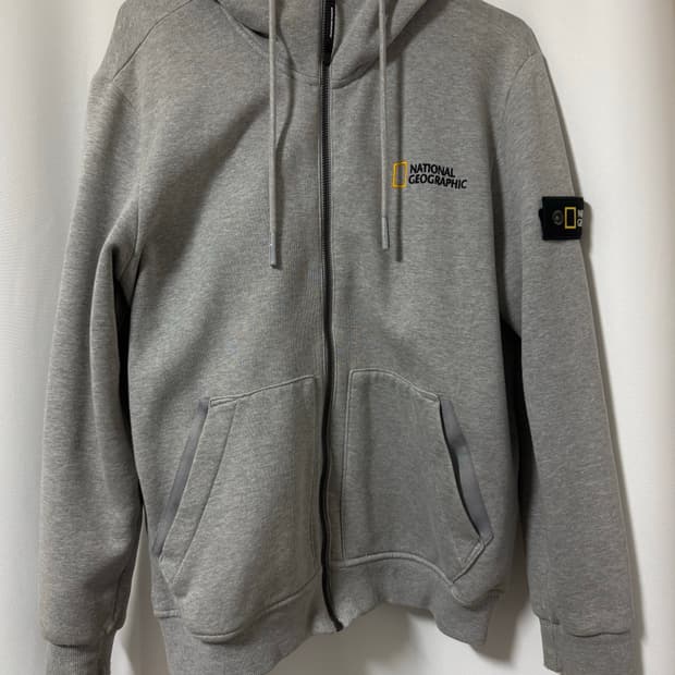 네셔널지오그래픽 기모 후드집업