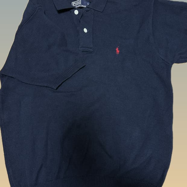 폴로 반팔 니트 L 빈티지 