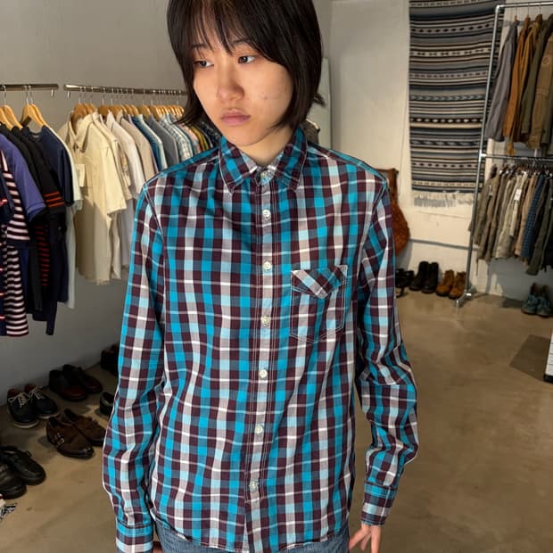 Gap 체크 긴팔 셔츠 XS