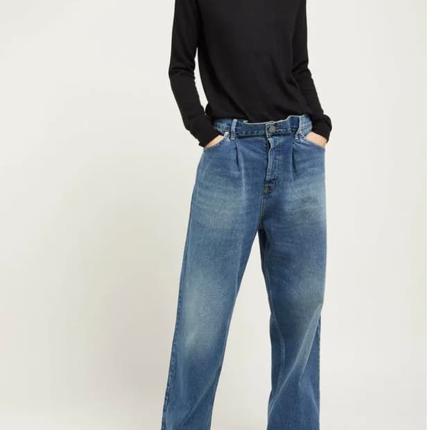 [32] RAEY 레이 fold baggy boyfriend jeans