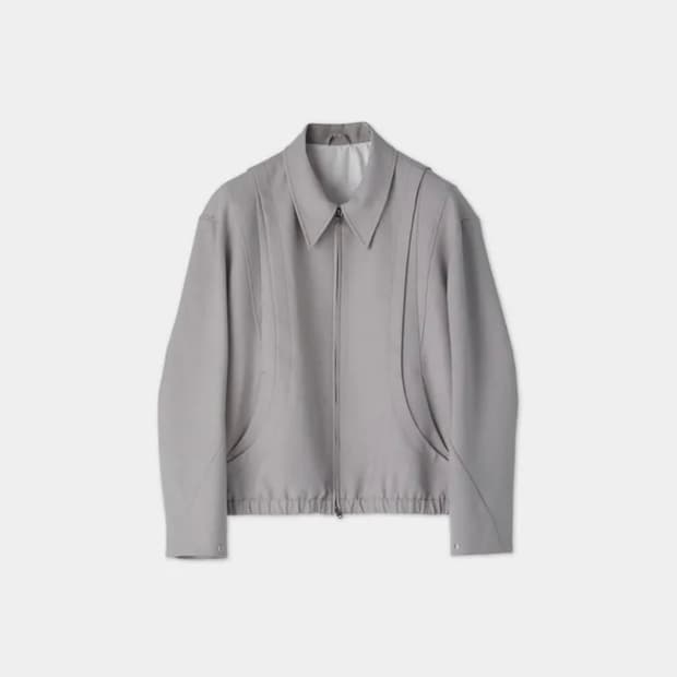 쿠어 울 블루종(모카그레이)L