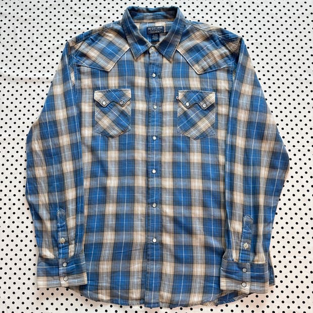 폴로진스 Polo Jeans Co. 90‘s~00's 웨스턴 체크셔츠