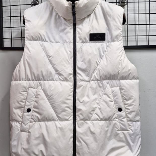 100L PXG 화이트 웰딩 다운 조끼 베스트.