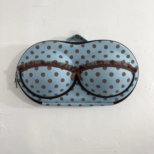 charmante dot bra case bag
