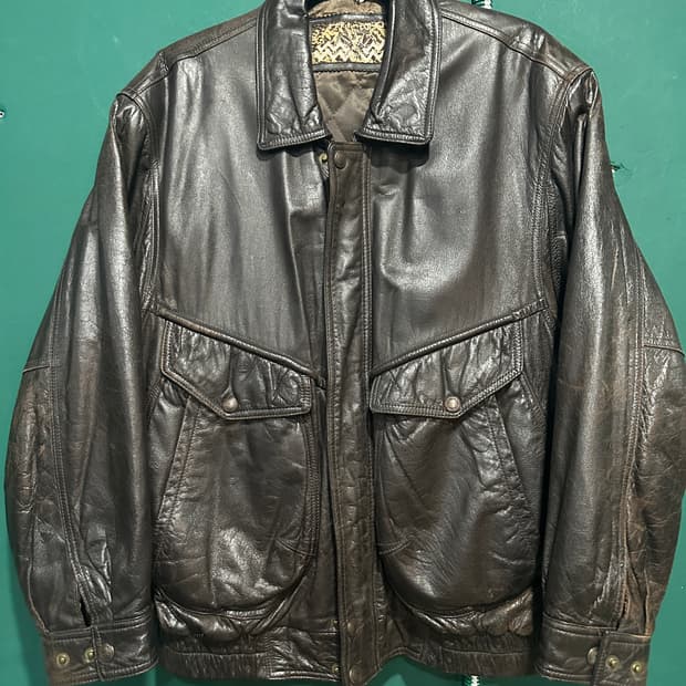 90s소가죽 a-2자켓 105