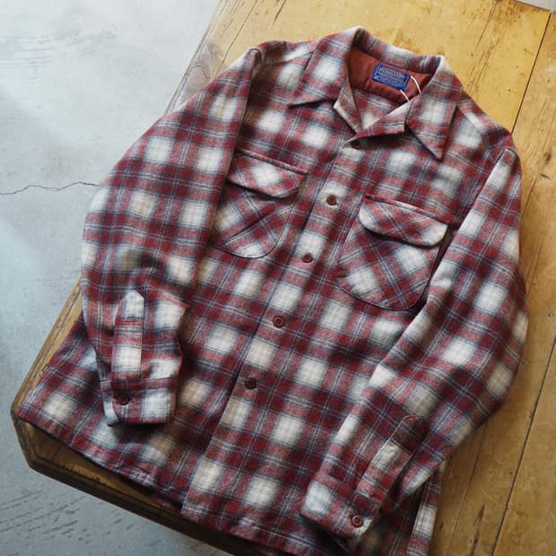 1970's PENDLETON pure virginwool shirt 