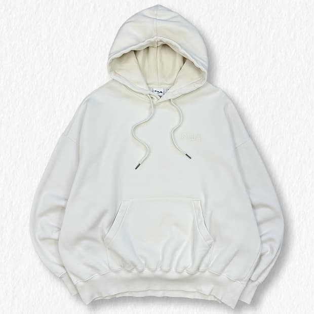 휠라 기모 후드티