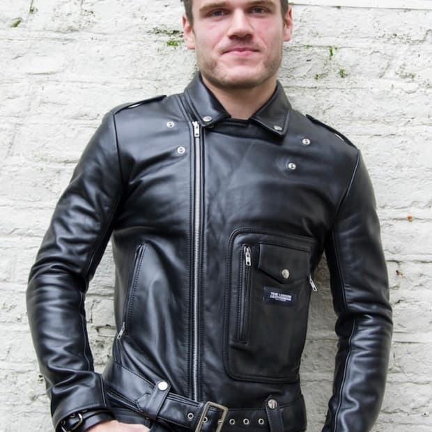 [44, 105] 루이스레더 런던레더맨 하이웨이 패트롤 자켓