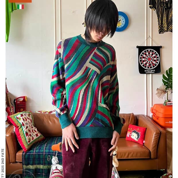 1990s MISSONI Wave Pattern Old Knit