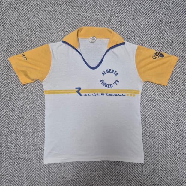 70s CATALINA 라켓볼 싱글스티치 카라티 (M)