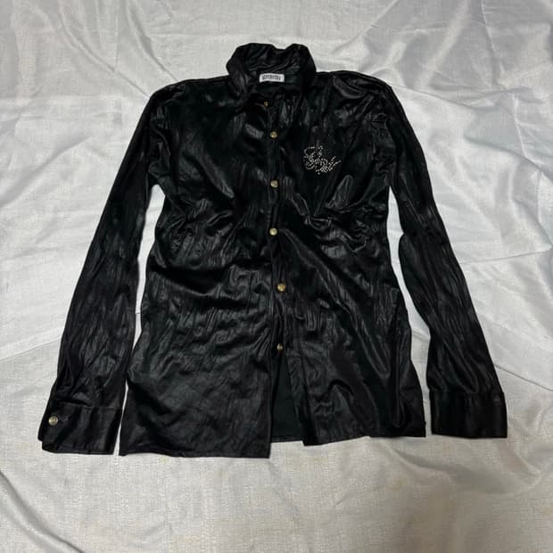 In The Attic 00's Y2K Cubic Black Shirts