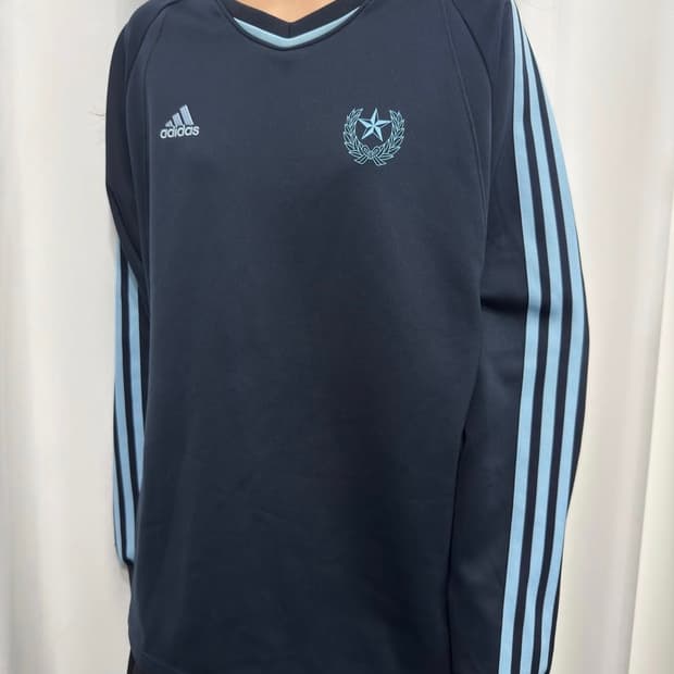 아디다스 라인 져지 탑 네이비