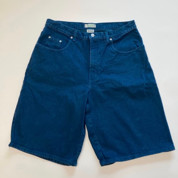 90s guess usa made 다잉 데님 숏츠
