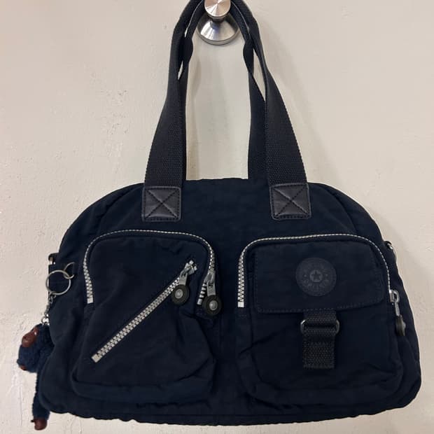 키플링 네이비 토트백