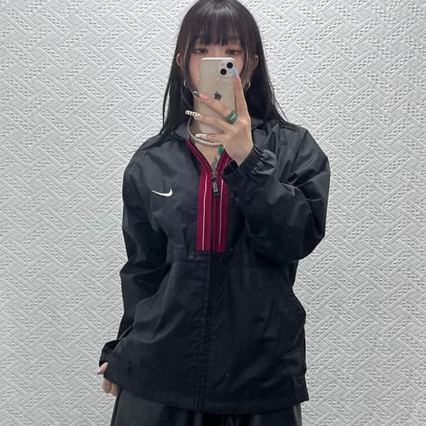나이키 올드스쿨 레트로 빈티지 배색 바람막이 자켓 L C12996
