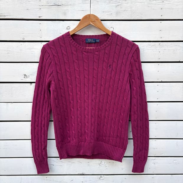 Polo 폴로 케이블 꽈배기 니트