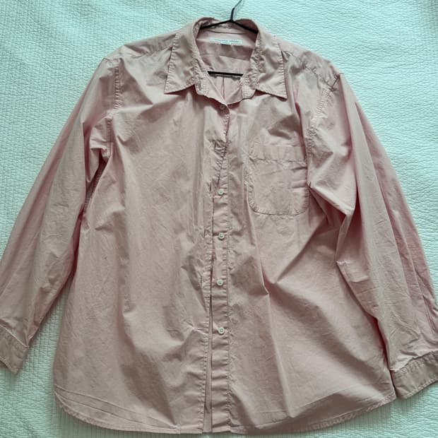 토마스모어 페이퍼셔츠 xs 스트로베리 크림