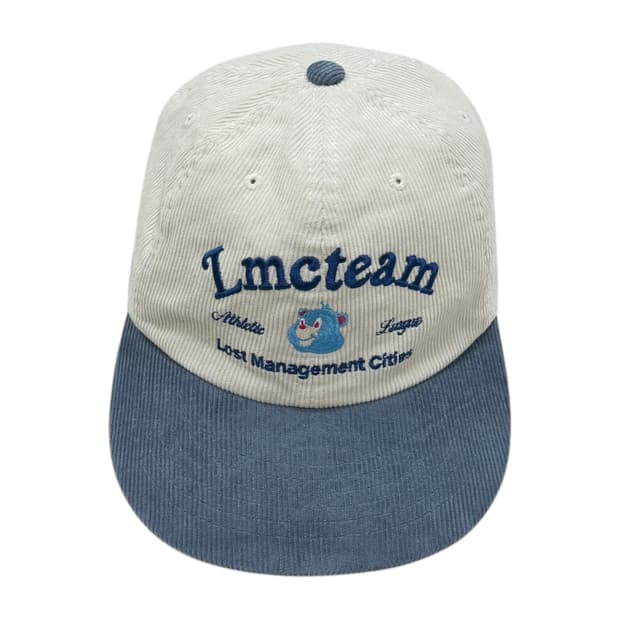 LMC 팀 베어 코듀로이 6패널 캡모자 빈티지 블루