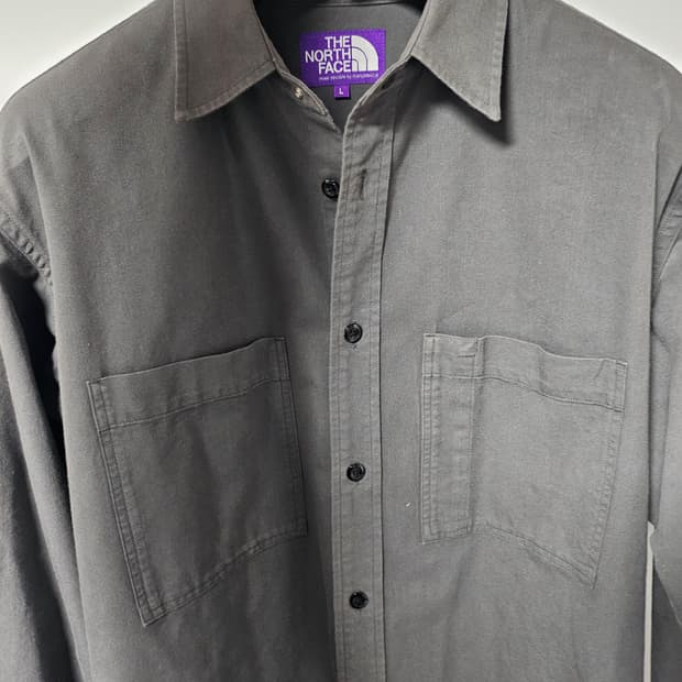 노스페이스 퍼플라벨 더블포켓 셔츠