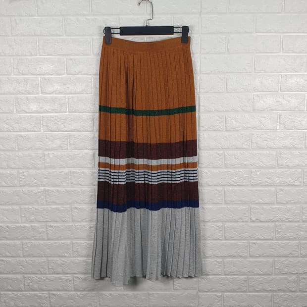 [28]쥬시쥬디 니트 플리츠 롱 스커트