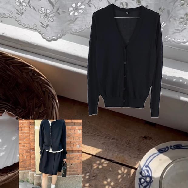 UNIQLO Navy Basic Cardigan