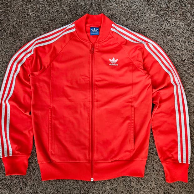 아디다스(Adidas) 슈퍼스타 오렌지 트랙탑 저지 100 size