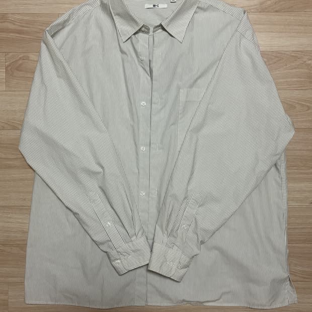 [XL] 유니클로 C라인 스트라이프 셔츠