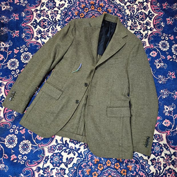 맨온더분(Man on the boon) 캐시미어 울 혼방 3버튼 자켓