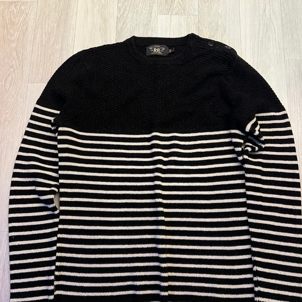RRL navy nautical sweater 