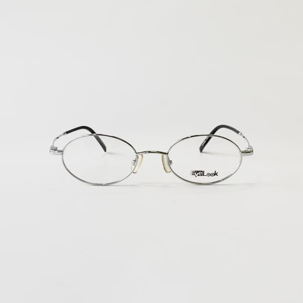 [픽키-660] 실버 오벌 메탈 안경 클래식 얇은 메탈 프레임