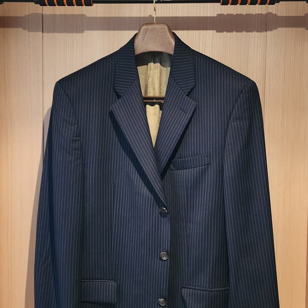 (간절기용)랄프by랄프로렌 네이비 스트라이프 울자켓 2XL