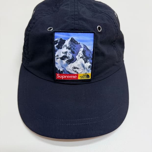 노스페이스 슈프림 설산 6패널 캡모자 검정