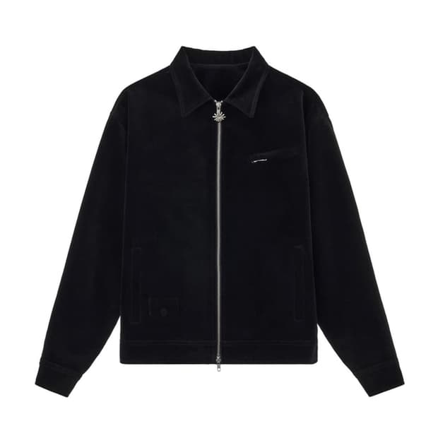 Stu 벨벳집업 L사이즈 새상품