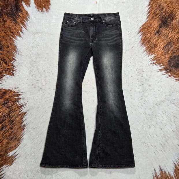 빈티지 흑청 워싱 부츠컷 데님팬츠