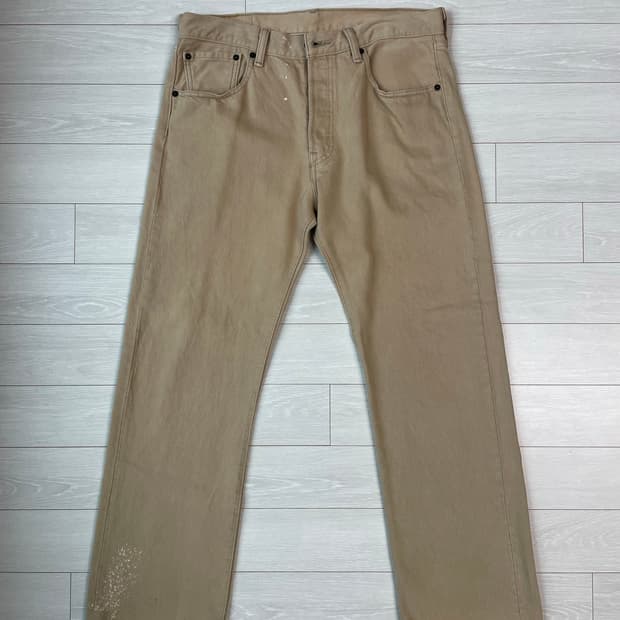 리바이스 501 베이지 데님 팬츠