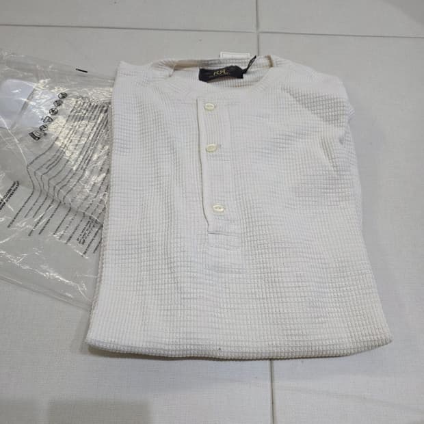 RRL 랄프로렌 와플 헨리넥 셔츠 M 새상품