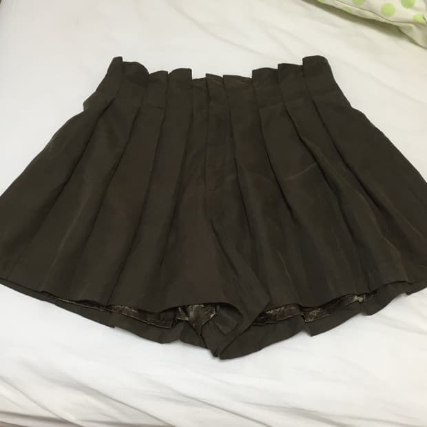 빈티지 초코브라운 반바지스커트