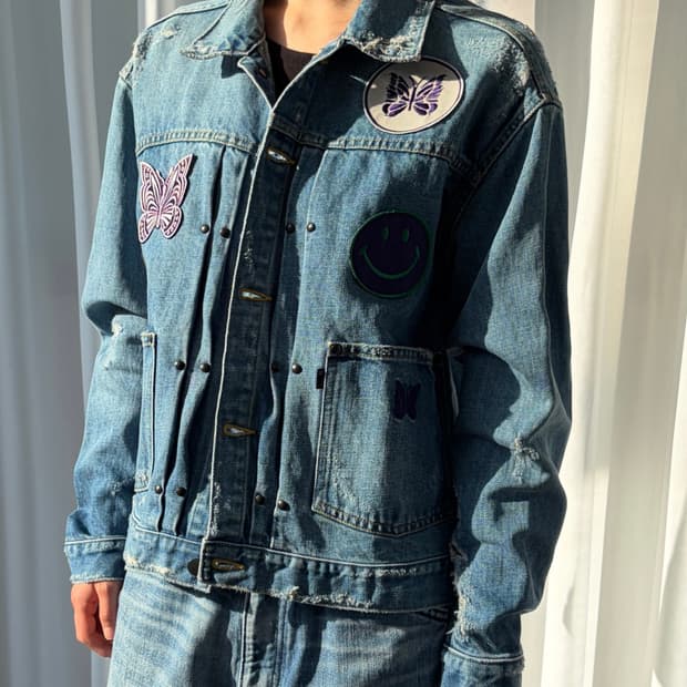 (새상품)[2]니들스 어소티드 패치 데님 자켓 인디고