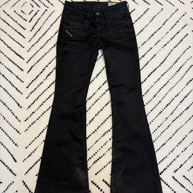 디젤 왁싱 부츠컷 데님 로우웨이스트 26