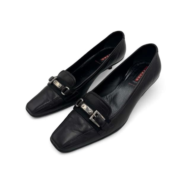 00s Prada Sport Buckle Heel Loafer