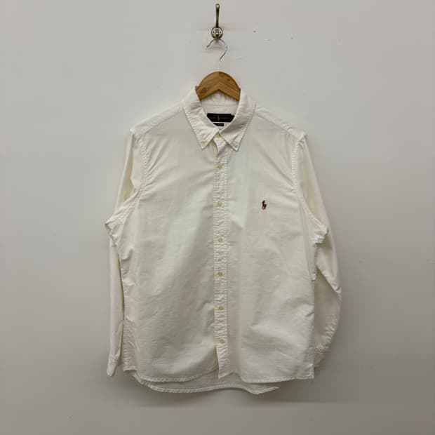 폴로 랄프로렌 화이트 셔츠 남성 XL