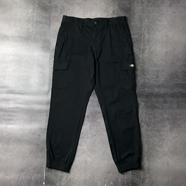 DICKIES 디키즈 블랙 카고 하프밴딩 조거 팬츠 A00913