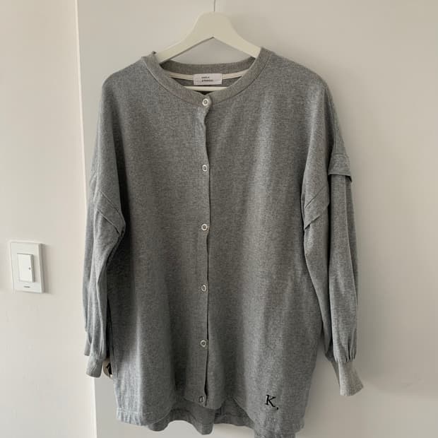 그레이 코튼 아우터