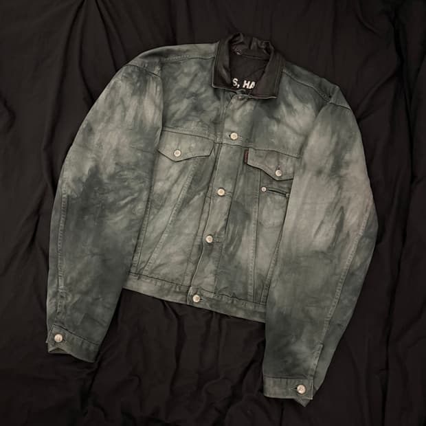 90s 리바이스 빅 E 블리치드 데드스탁 봄버