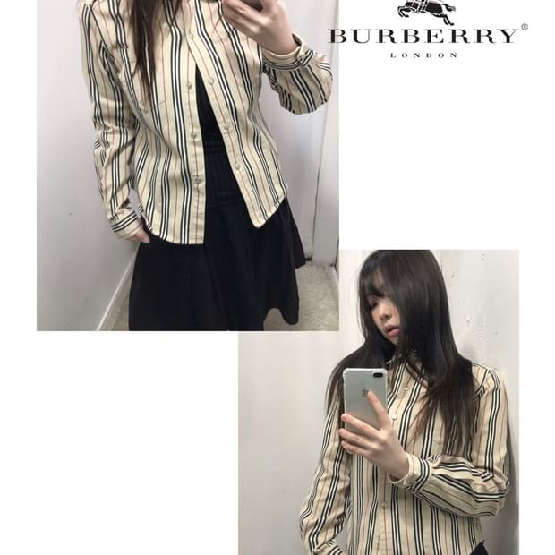 버버리 스트라이프 자켓 셔츠