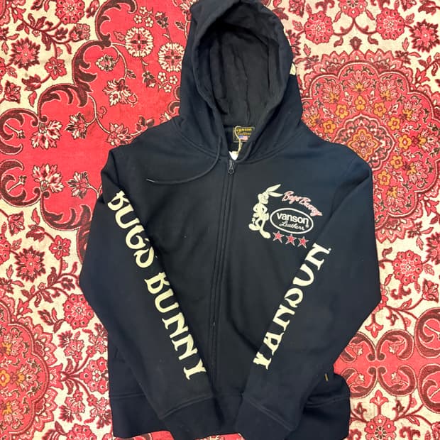 VANSON × BUGS BUNNY Zip-up Hoodie