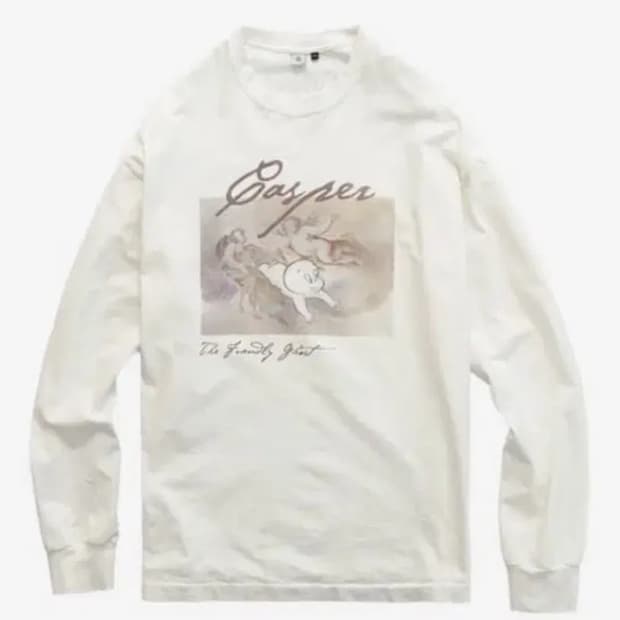 [4] 폴리테루 캐스퍼 롱슬리브 화이트